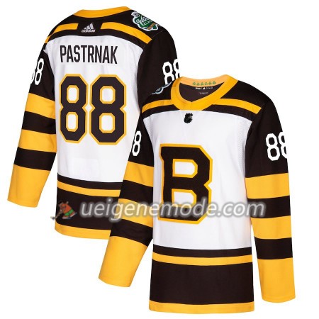 Herren Eishockey Boston Bruins Trikot David Pastrnak 88 2019 Winter Classic Adidas Weiß Authentic